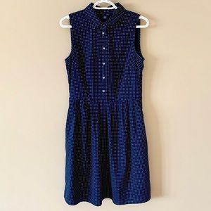 Tommy Hilfiger Dress Polka Dot Navy White